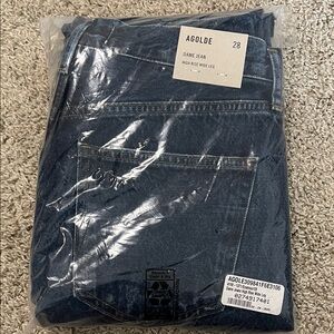 Agolde Women's High Rise Indigo Jeans